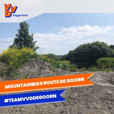 Weer doe team succes: Mountainbike parcours De Goorn