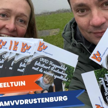 VVD Koggenland feliciteert Rustenburg met de nieuwe speeltuin!